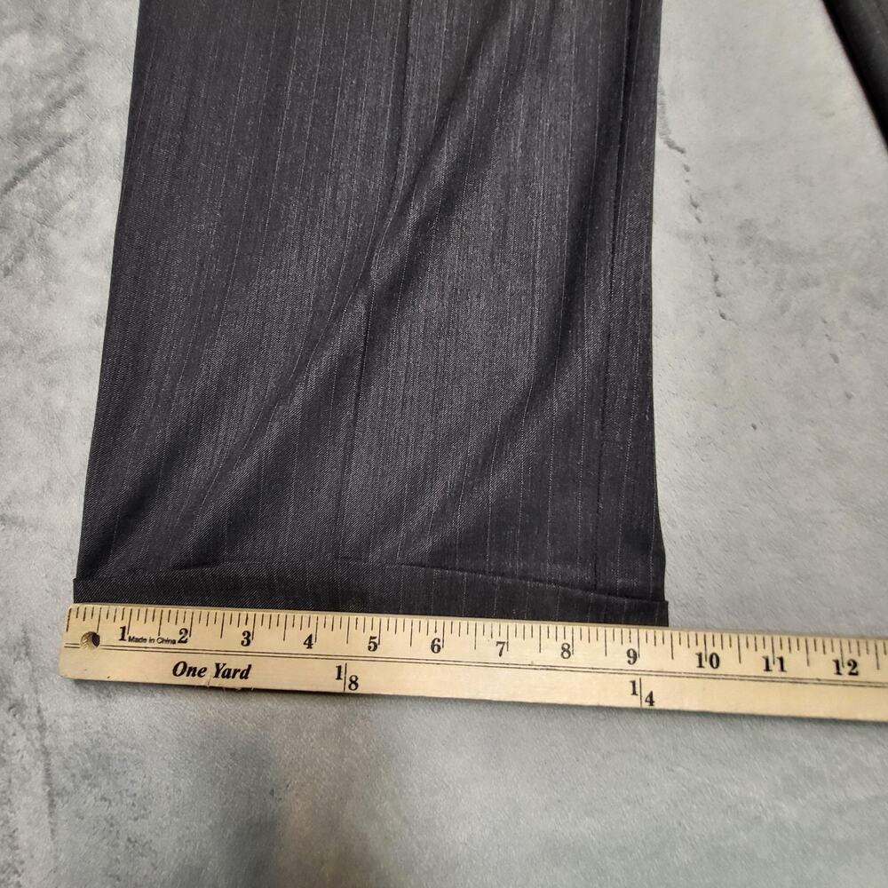 Botany 500 Suit Mens 42 Gray 2 Piece Classic Fit Single-Breasted Stretch Striped - Picture 13 of 16